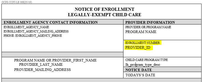 Search for Child Care, Division of Child Care Services